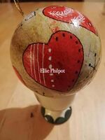 Chicken & 3 hearts bauble