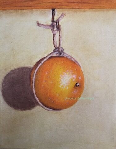 Hanging Orange. Greetings cards. PACK OF 5.