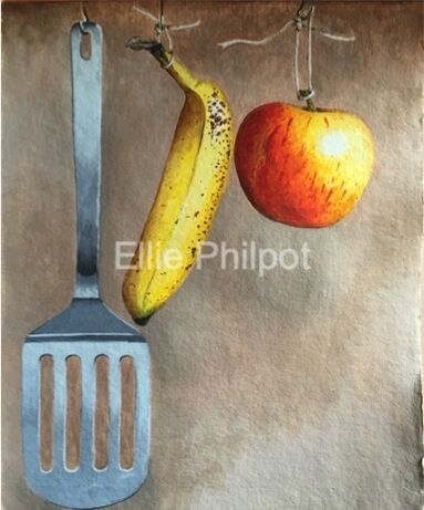Hanging Fruit. Greetings card.