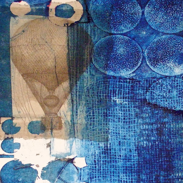 Chine collee, incorporating collage into prints; 2 days