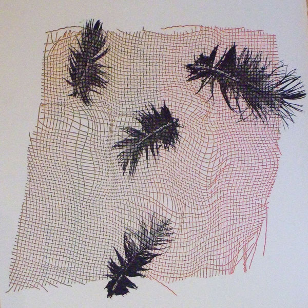 Mono prints inspired by nature; 1 day
