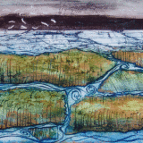 Tide coming in on the salt marsh