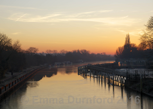 The Thames upstream from Teddington