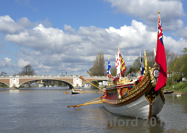 The Gloriana on the river Thames