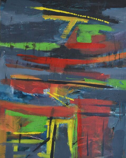 After the Storm (image size 29x39cm). Oil paint on board, framed 42.5x52.5cm. £500