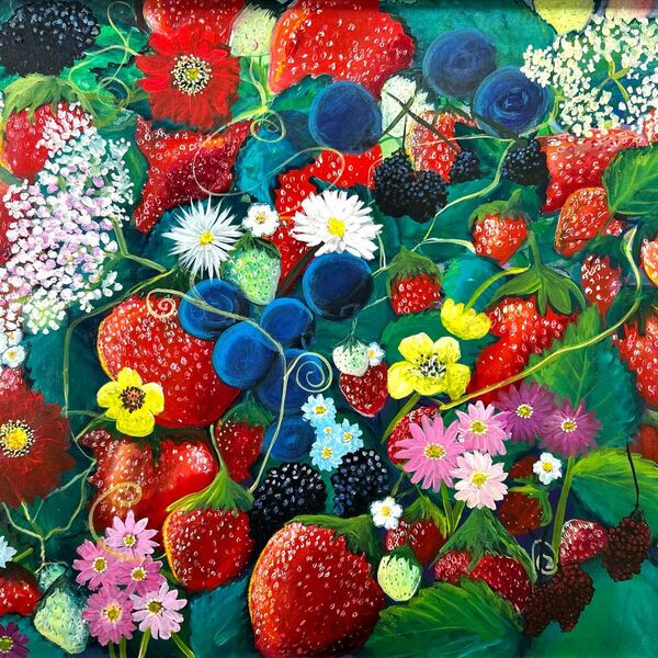 - Summer Flowers and Fruit -