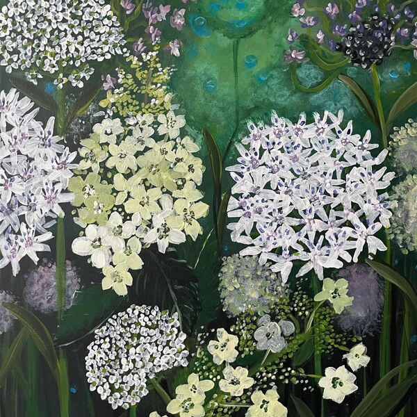 - Flowers in Green -