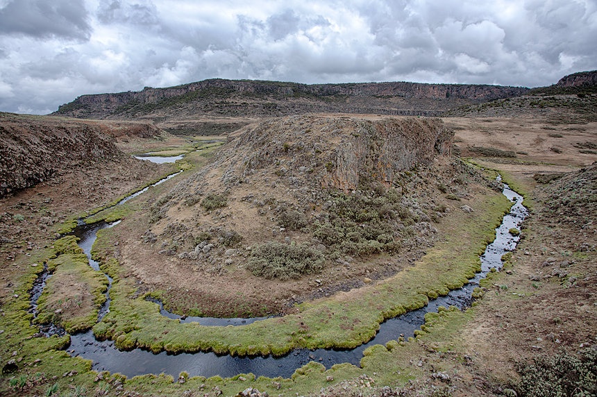 An impressive canyon in the Web valley