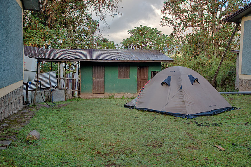 Our camp at the rangers’ station outside Rira.