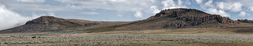 A panorama at Sanetti Plateau