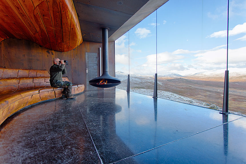 The beautiful Snøhetta viewpoint.