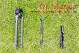 On tripods, a love and hate relationship