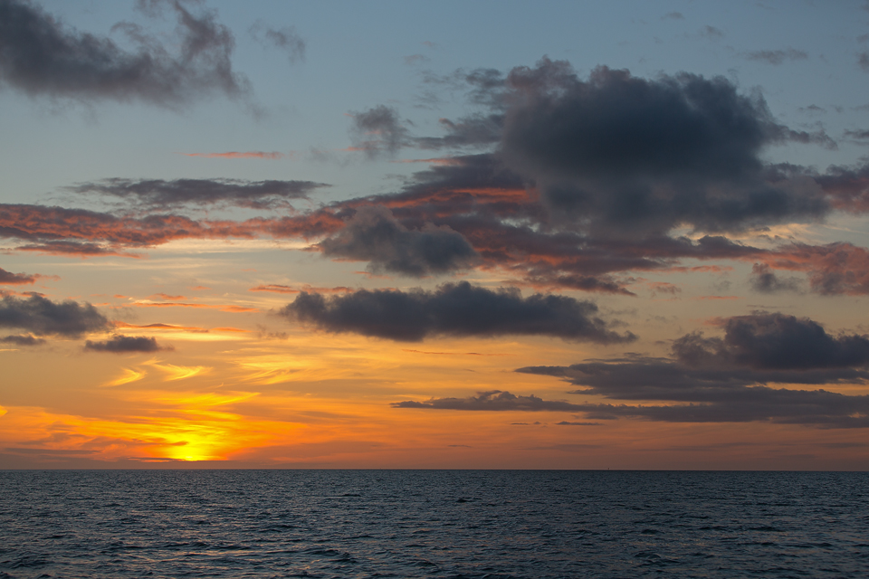 Sunset over Florida Bay. Canon 5D Mark III, Canon EF 70-200mm f/2.8L IS II USM, 1/500, f/3.5, iso 100, handheld.