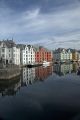 reflection on Alesund, Norway