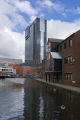 Gas Street canal and Hyatt Hotel, Birmingham.
