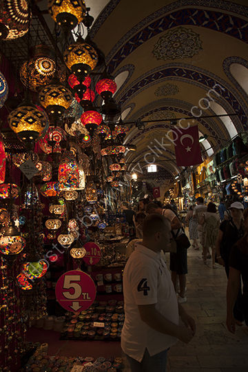 Inside the Grand Bazzar Istanbul.