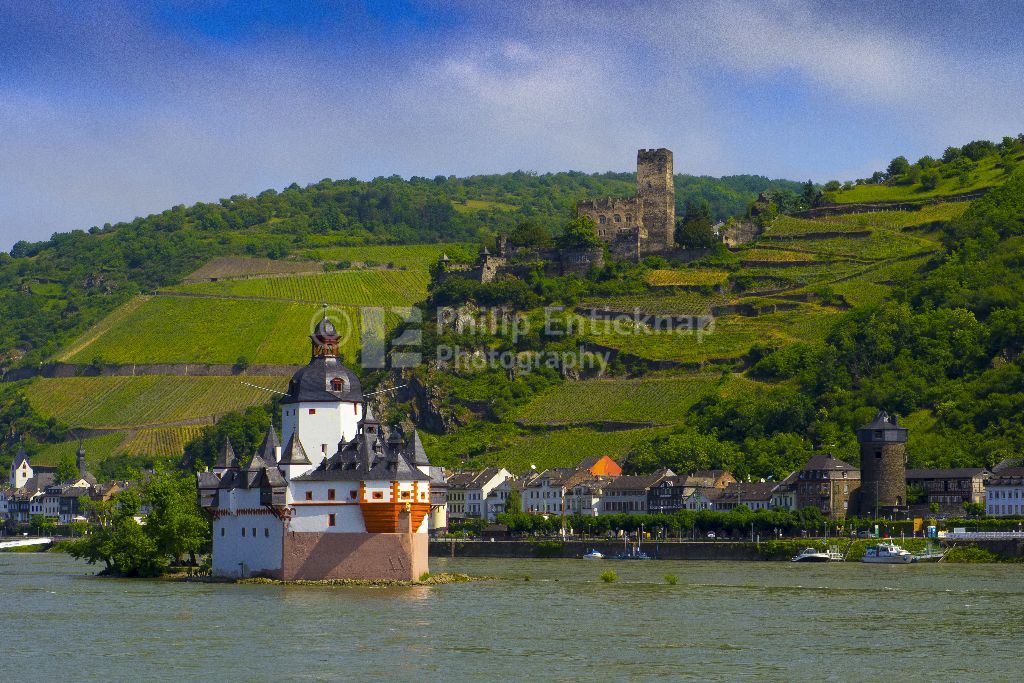 Pfalzgrafenstein Castle. Rhine River ,Germany