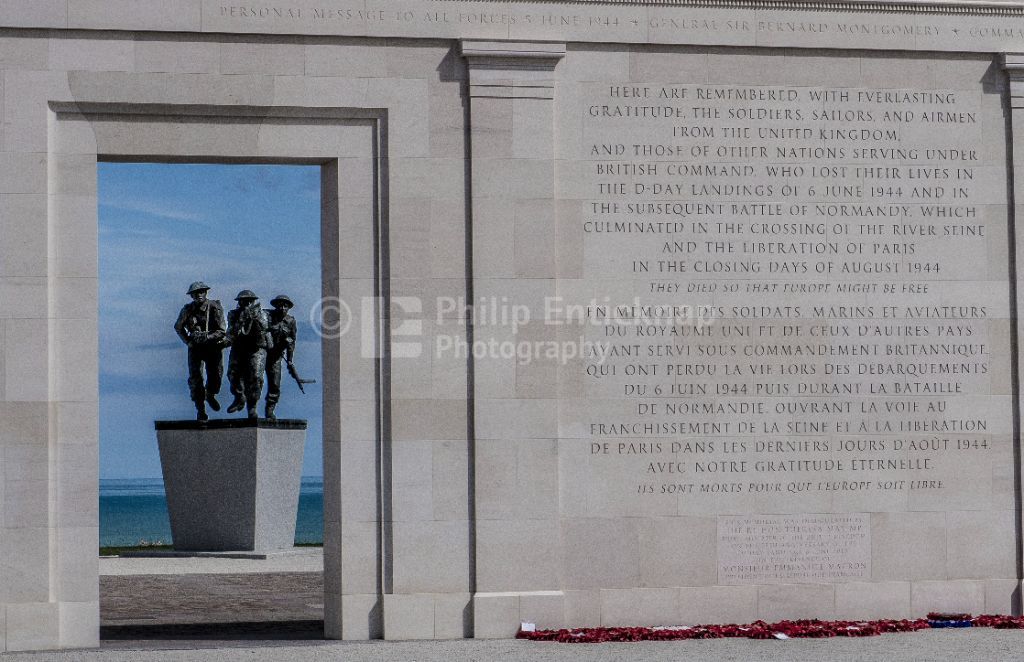 The British Normandy Memorial,Ver-sur-Mer in Normandy, France.