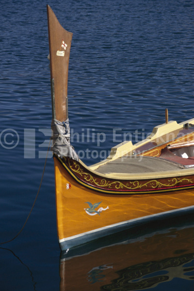Dghajsa traditional water taxi.