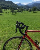 Mnt Blanc with a fine bike