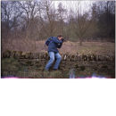 Richard taking photos, Lower Slaughter, Wilts