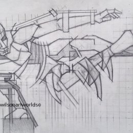 Augment 2, 2016. (Pencils). 300mm x 300mm.