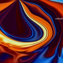 Untitled, (Orange Abstract 6, 2018). Digital collage.