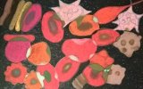 Red blood cells, oil pastel on paper, A4