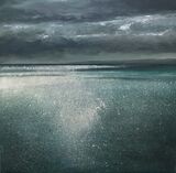 SOLD - Glittering sea under brooding skys