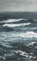 The roar of the wind on a driving tide