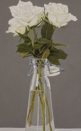 Roses in glass
