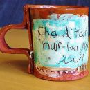 Àrd-Sgoil Ghàidhlig Ghlaschu, tableware with proverbs, 2008