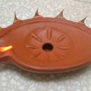 Oil lamp by Fiona Byrne-Sutton, sealed with milk in the  neotlithic manner