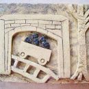 Detail, Wagon Way,  Alloa Heritage tile panel, Alloa Family Centre, Clackmannanshire