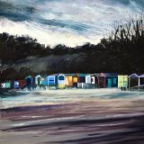 Beach Huts in Winter - SOLD