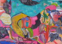 'Flying into Riga Airport.'