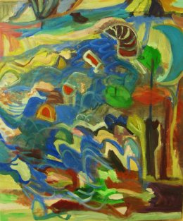 We Threw Pebbles in the River as the Turquoise Moon Descended.'