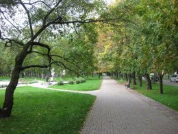 Walking to the studio