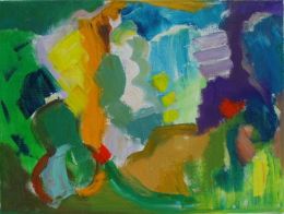 'Spring Valley,'  2012, oil and acrylic on canvas, 30cm x 40cm