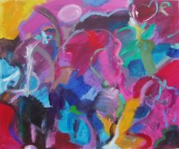 'Paphos Memory.'  2011, Oil and acrylic on canvas, 75cm x 65cm