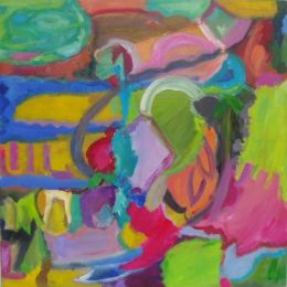 'Park Ensemble,' 2012, Oil and acrylic on canvas, 75cm x 75cm