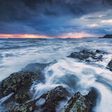 Stormy water at Guileen