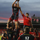 Munster v Llanelli Scarlets.