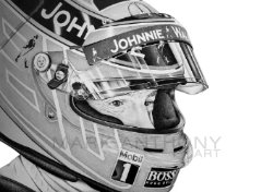 Jenson Button Jenson Button Art Print by Formula 1 Artist Mark Anthony