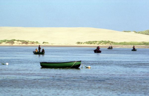 Fishing on the Ythan estuary, Newburgh