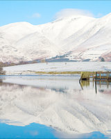 C Skiddaw in Snow Reflected by Peggy Pics