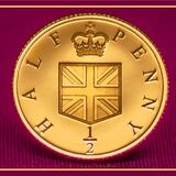 Gold Half Penny