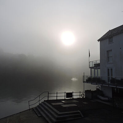 Misty Sunrise over Bodinnick 3rd Prints