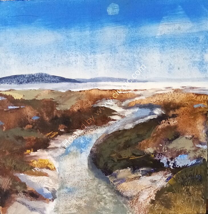 day-moon, Grange over Sands