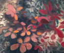 Autumn garden, pastel on card (30 x 25 cm)